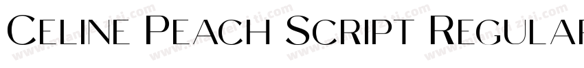 Celine Peach Script Regular字体转换